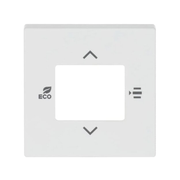 Busch-Jaeger 6109/03-884 Zentralscheibe für Raumtemperaturregler oder Raumtemperaturregler mit CO2/Feuchte (Kunststoff) Studioweiß Busch-Installationsbus® KNX 2CKA006155A0045