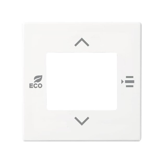 Busch-Jaeger 6109/03-914 Zentralscheibe für Raumtemperaturregler oder Raumtemperaturregler mit CO2/Feuchte (Kunststoff) Weiß Busch-Installationsbus® KNX 2CKA006155A0108