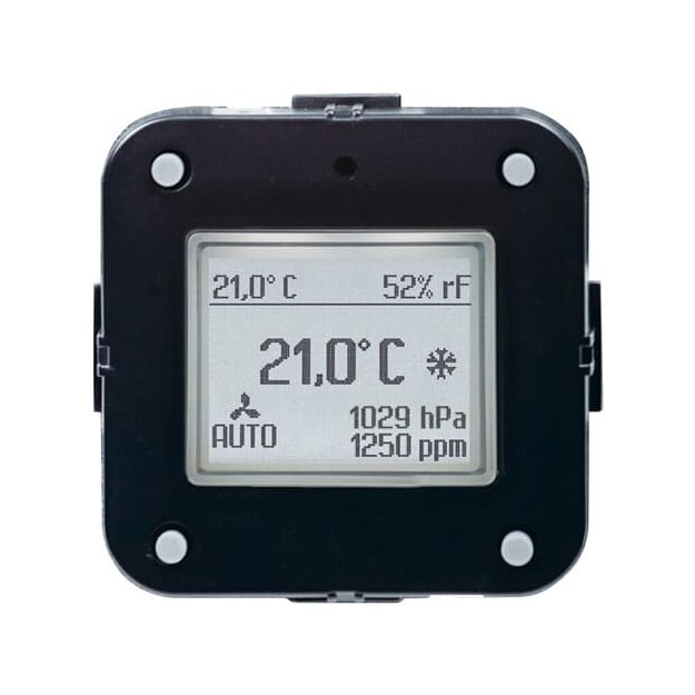 Busch-Jaeger 6109/28 Raumtemperaturregler mit CO2/Feuchte-Sensor Heiz-/Kühlbetrieb Busch-Installationsbus® KNX 2CKA006134A0316