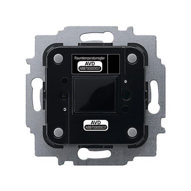 Busch-Jaeger 6108/18 Raumtemperaturregler mit Display Heiz-/Kühlbetrieb Schwarz Busch-Installationsbus® KNX 2CKA006134A0318