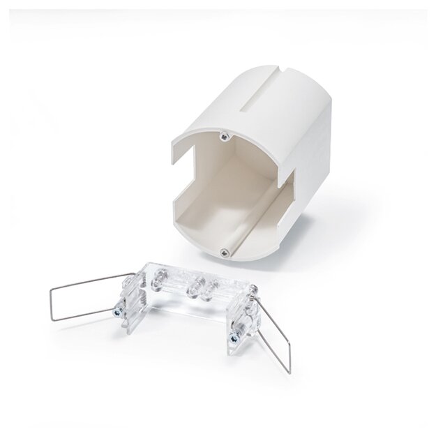 ESYLUX EP10426889 ESYLUX Deckeneinbau-Set für FLAT-Serie Beschreibung: Gehäusematerial Polypropylen (PP) FLAT MOUNTING SET IP20 FM Weiß