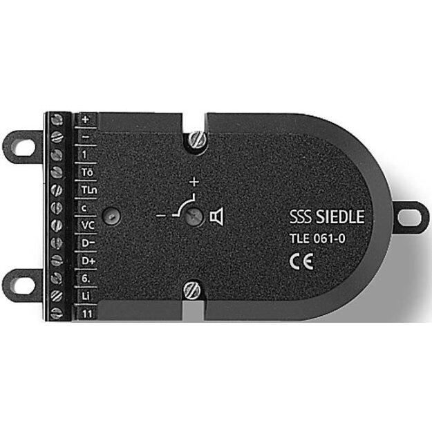 Siedle TLE 061-01 Türlautsprecher 200049180 Schwarz