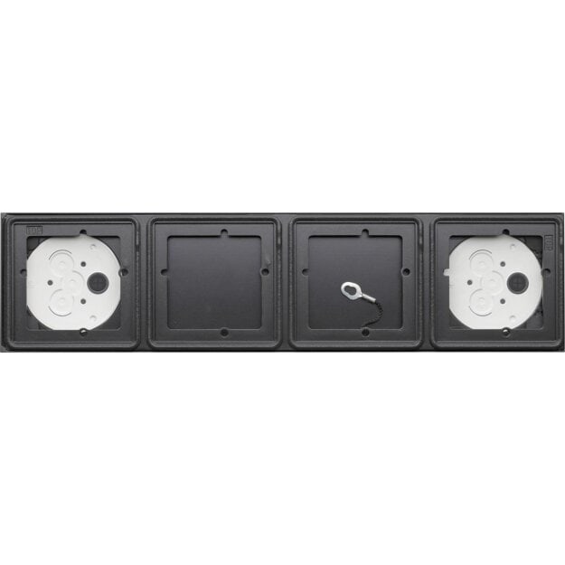 Gira 5504910 AP-Gehäuse 4-fach System 106 Anthrazit