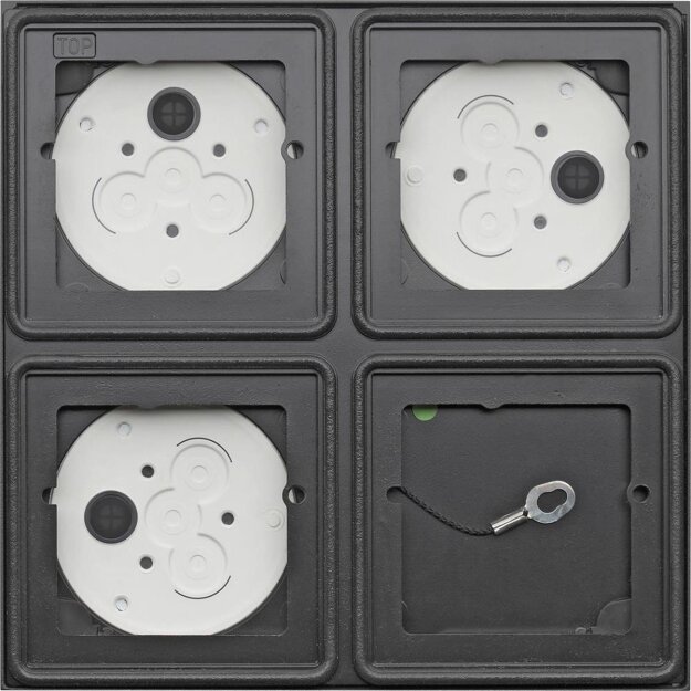 Gira 5508910 AP-Gehäuse 2x 2-fach System 106 Anthrazit