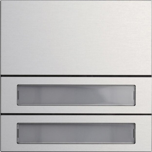 Gira 5532926 Ruftastenmodul 2-fach System 106 Aluminium