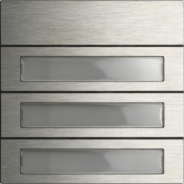 Gira 5533920 Ruftastenmodul 3-fach System 106 Edelstahl