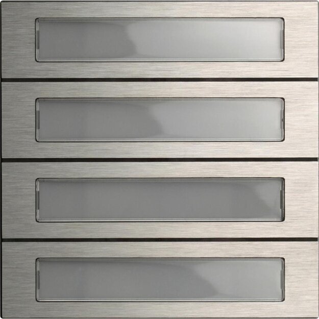 Gira 5534920 Ruftastenmodul 4-fach System 106 Edelstahl