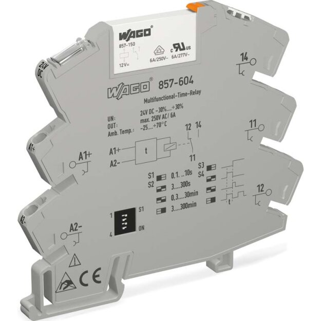 WAGO Kontakttechnik Multifunktionszeitrelais 857-604