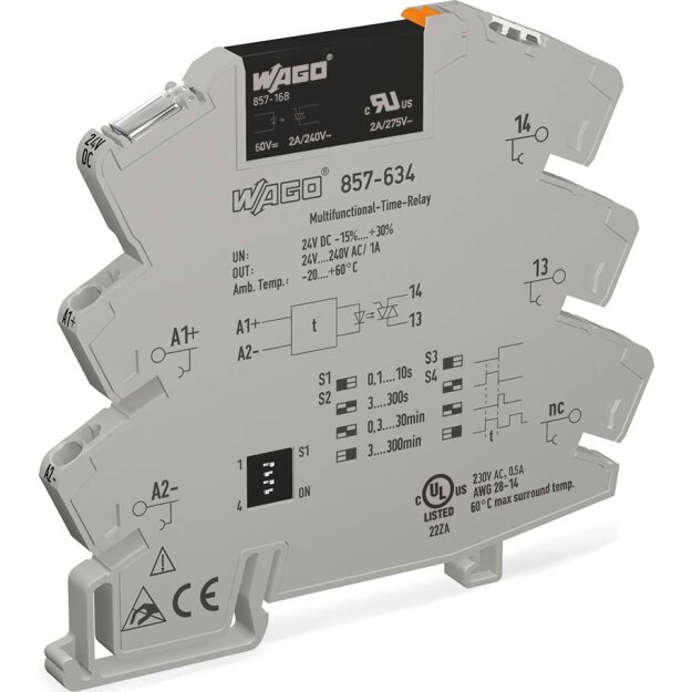 WAGO Kontakttechnik Multifunktionszeitrelais 857-634