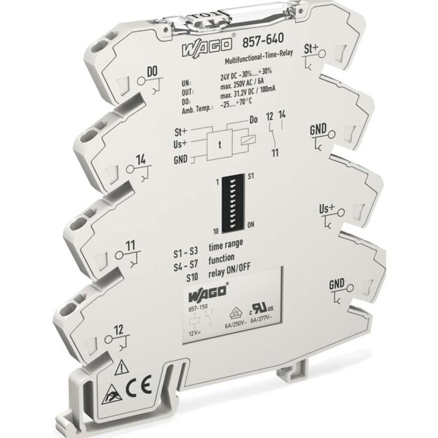 WAGO Kontakttechnik Multifunktionszeitrelais 857-640