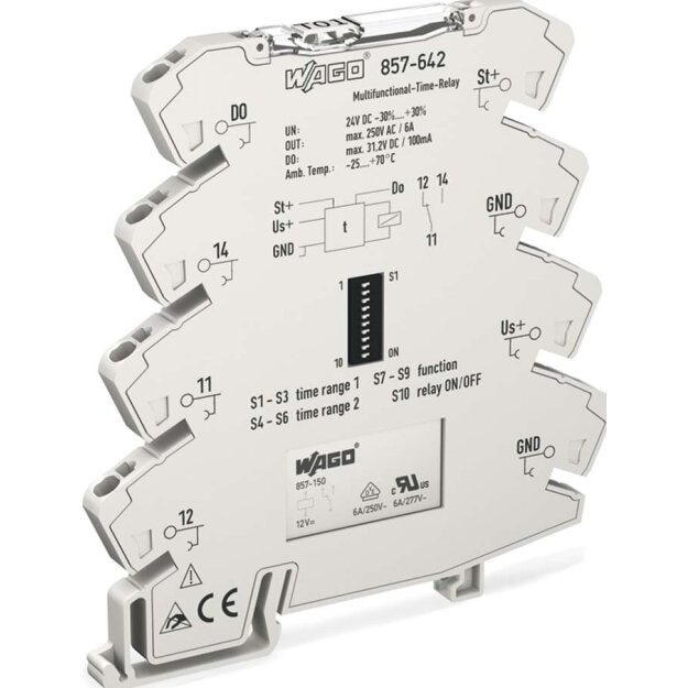WAGO Kontakttechnik Multifunktionszeitrelais 857-642
