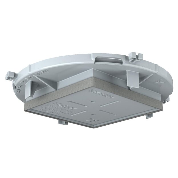 Kaiser 1281-69 Einbaugehäuse HaloX 100 Frontteil Einbaudurchmesser 75x75 mm für Sichtbeton Nachfolgetyp zu 1290-93