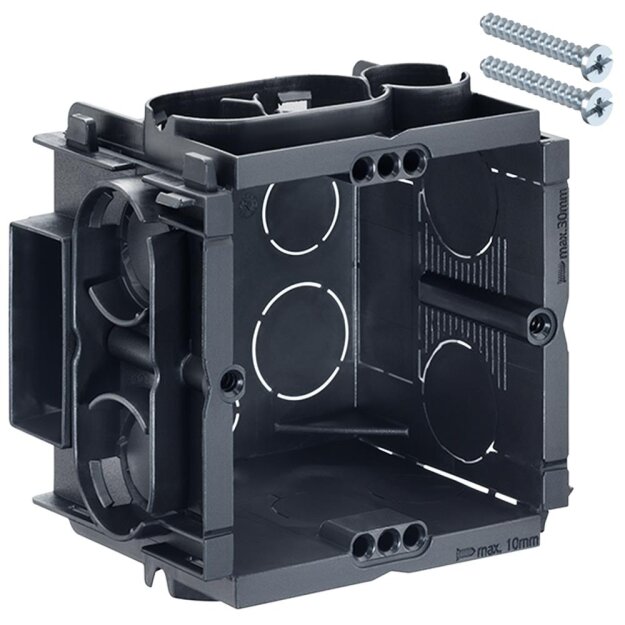 Kaiser 7500 Unterputz Q-range Tiefe 50mm für Rohre M16-M20 mit 2 Schrauben Mittenabstand 60/71mm