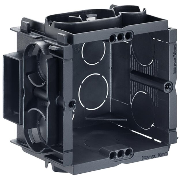 Kaiser 7501 Unterputz Q-range Tiefe 50mm für Rohre M16-M20 ohne Schrauben Mittenabstand 60/71mm