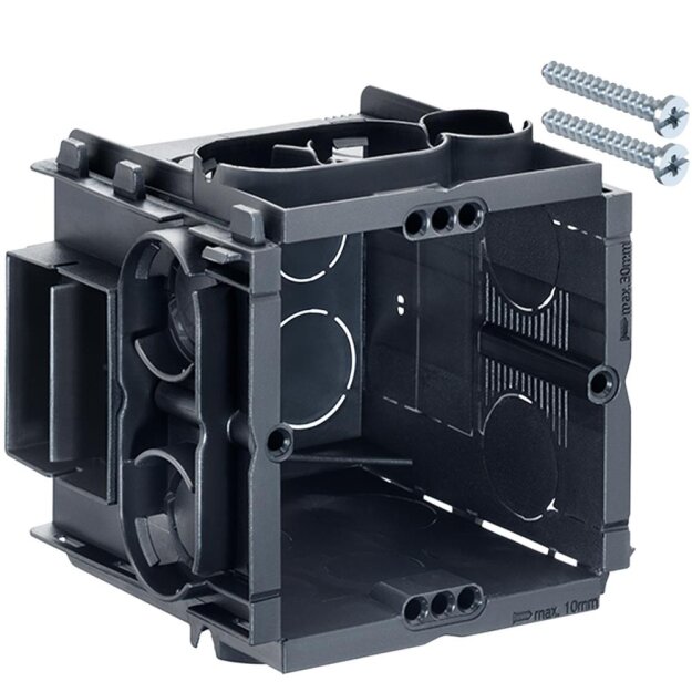 Kaiser 7650 Unterputz Q-range Tiefe 65mm für Rohre M16-M20 mit 2 Schrauben Mittenabstand 60/71mm