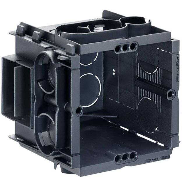 Kaiser 7651 Unterputz Q-range Tiefe 65mm für Rohre M16-M20 ohne Schrauben Mittenabstand 60/71mm