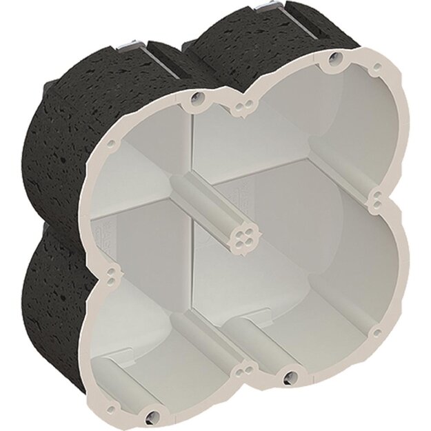 Kaiser 9499-77.04 Brandschutz Quickbox Maxi HWD 90 2x2 Ø83mm für Brandschutzwände EI30-EI90 145 x 145 x 73.5 mm