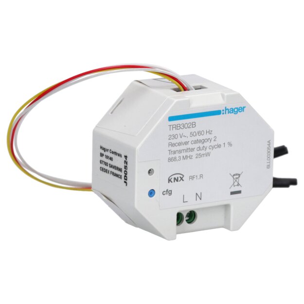 Hager TRB302B Funk UP Eingang 2-fach 230V quicklink