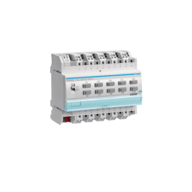 Hager TYA610C Schalt-/Jalousieaktor 10/5-fach KNX 16A
