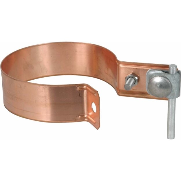 Dehn 420207 Regenrohrschelle D 100mm Cu-St/tZn Ausfür Zweimetall mit Klemmbock 6-10mm ZMRRS 100 KB 6.10 CU STTZN