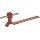 Dehn 204177 Dachleitungshalter UNIsnap Cu/K-braun H 36mm Rd 8mm m. geprägt. Strebe L 205mm