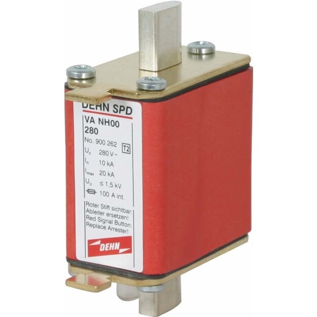 Dehn 900262 Überspannungsableiter Typ 2 / 1-polig 280V AC für NH00-Sicherungssysteme VA NH00 280