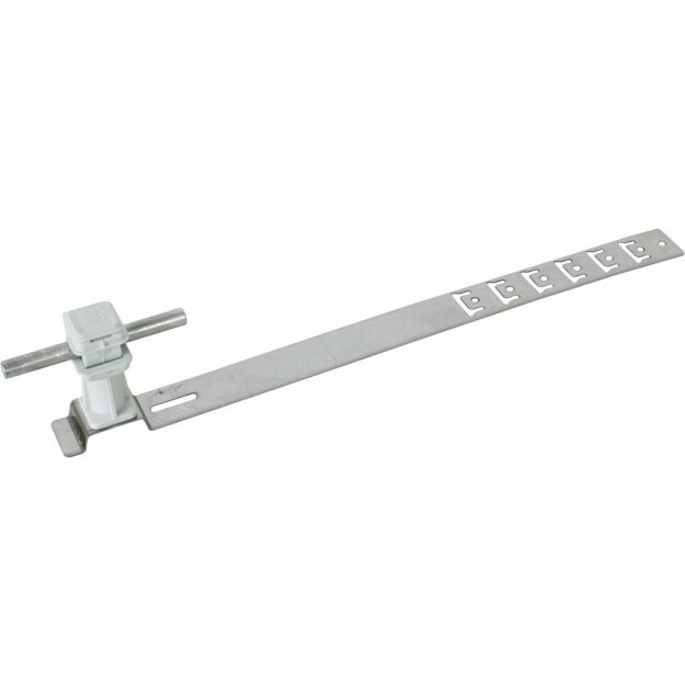 Dehn 204189 Dachleitungshalter UNIsnap NIRO/K-grau H 36mm Rd 8mm mit geprägter Strebe L 335mm DLH US 8 H36 L335 GR V2A