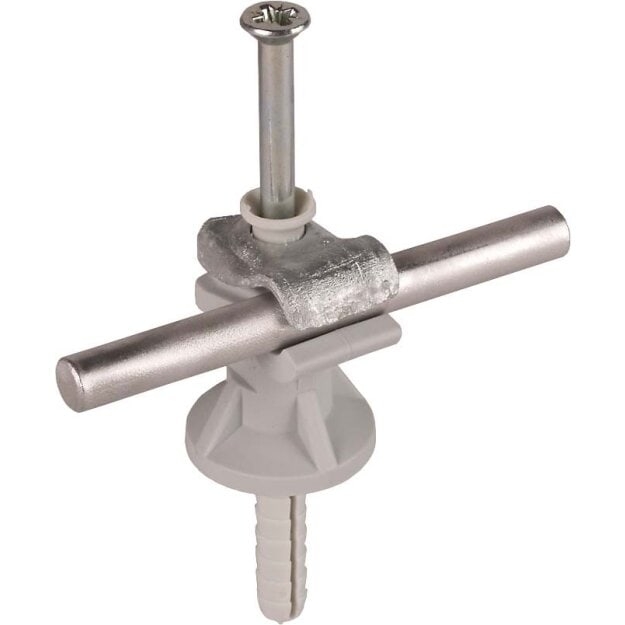 Dehn 250000 Leitungshalter DEHNfix St/tZn-K-grau für Rd 6-10mm H 30mm mit Schlagdübel 8x45 LH DFI DQ 6.10 STTZN H30 GR