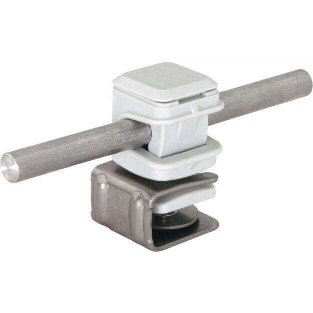 Dehn 204069 Dachleitungshalter PLATTENsnap Niro 4-6 mm mit DEHNsnap H 16mm K-grau für Rd 8mm LH PS 8 H16 KB4.6 GR V2A