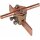 Dehn 365007 Falzklemme RG Klemmbereich 0,7-6mm mit Zweischrauben-Überleger für Rd 7-10mm FK ZS 7.10 KBF0.7 6 RG