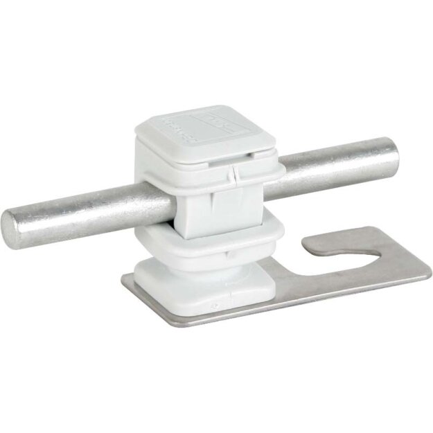 Dehn 204906 Dachleitungshalter für Wellplattendächer Profil 5/8 mit DEHNsnap 8mm NIRO/K-grau DLH DS 8 H16 WPRO5 8 GR V2A