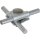 Dehn 390060 MV-Klemme St/tZn f. Rd 8-10mm m. Flachrundschraube M10x35mm u. Mutter