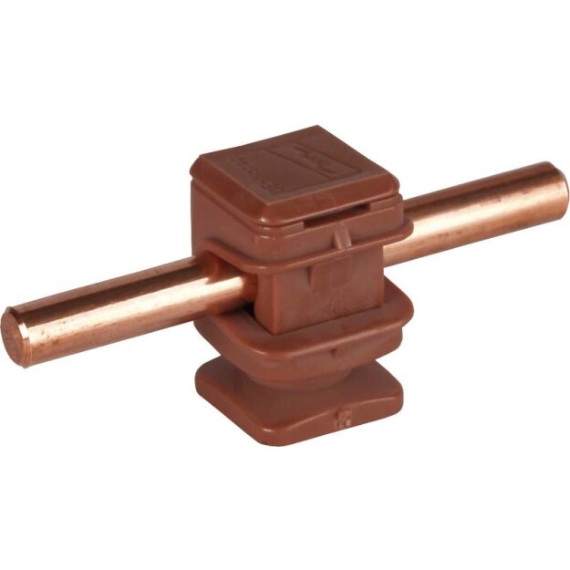 Dehn 204017 Leitungshalter DEHNsnap Kunststoff braun H 16mm für Rd 8mm mit Gewinde M8 LH DS 8 H16 IGM8 BR