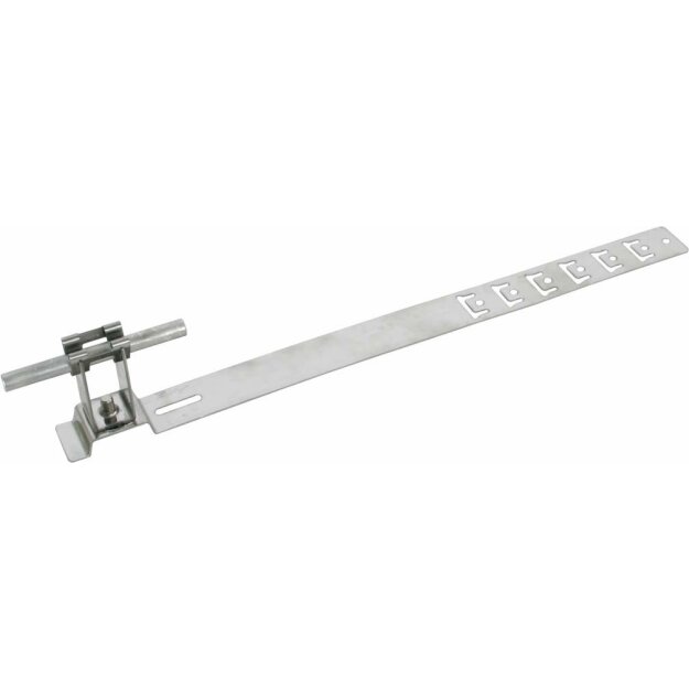 Dehn 206319 Dachleitungshalter UNIgrip NIRO H 32mm Rd 8mm mit geprägter Strebe L 335mm DLH UG 8 H32 L335 V2A