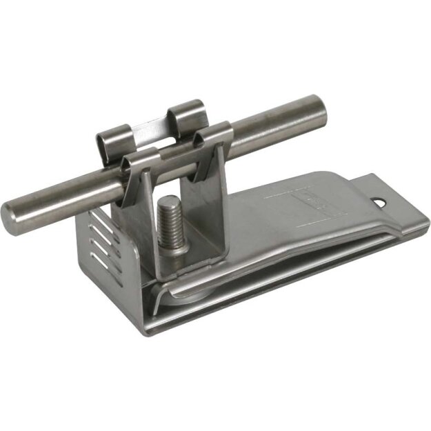 Dehn 206389 Dachleitungshalter f. Dach-Wandplatten Klemmbereich 2-8mm f. Rd 8mm  NIRO