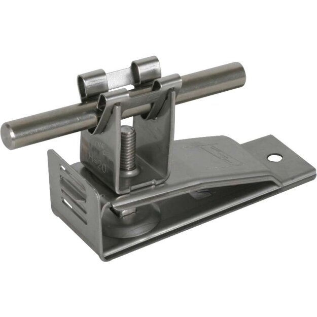 Dehn 206399 Dachleitungshalter f. Dach-/Wandplatten Klemmbereich 8-18mm f. Rd 8mm  NIRO