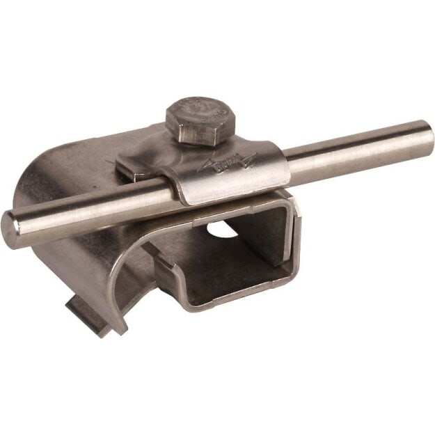 Dehn 339069 Dachrinnenklemme NIRO für Wulst 16-22mm mit Klemmbock für Rd 6-10mm DRK KB 6.10 W16.22 V2A