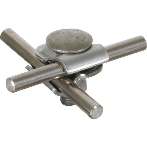 Dehn 390259 MMV-Klemme NIRO f. Rd 6-8mm m. Flachrundschraube