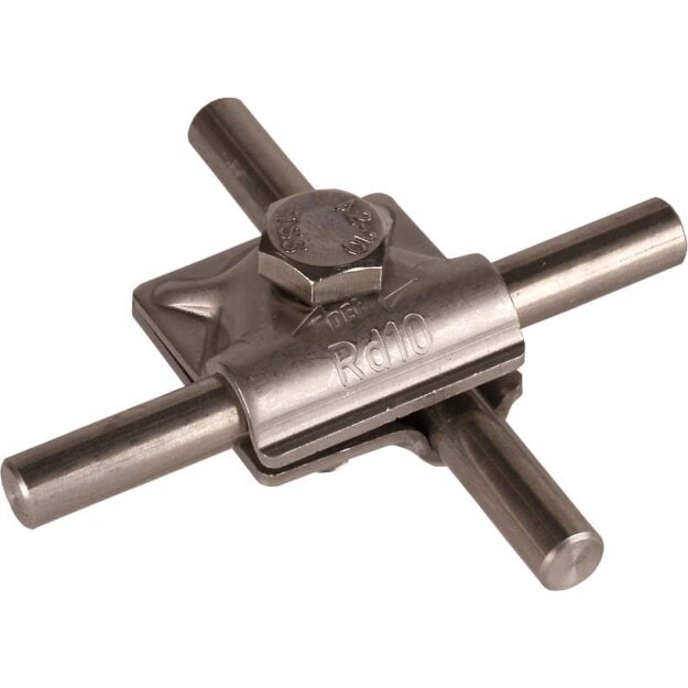 Dehn 391059 MV-Klemme NIRO für Rd 10mm mit Sechskantschraube MVK 10 SKM10X35 V2A