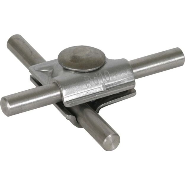 Dehn 391069 MV-Klemme NIRO für Rd 10mm mit Flachrundschraube MVK 10 FRM10X35 V2A