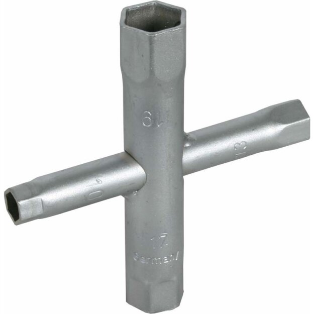 Dehn 572000 Kreuzsteckschlüssel 10 13 17 19 verzinkt KSS SW10 13 17 19 STGALZN