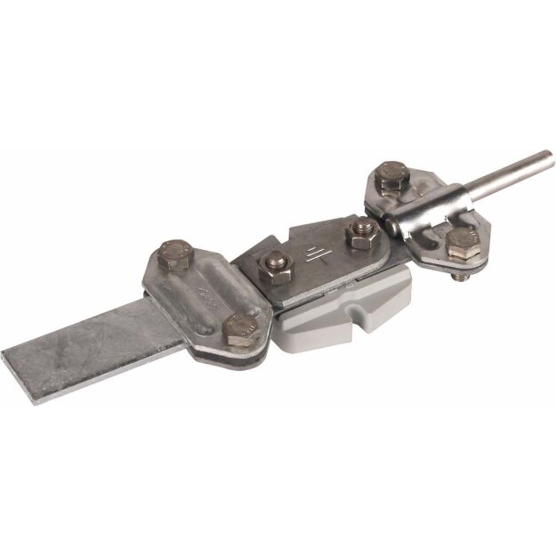 Dehn 453100 FIX-Trennstelle mit Isolierstück für Rd 8-10mm Fl 30-40mm FTS 8.10 FL30.40 IS STTZN
