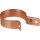 Dehn 420107 Regenrohrschelle D 100mm Cu mit Anschluss-Bohrung D 11mm RRS 100 B11 CU