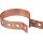 Dehn 423027 Regenrohrschelle 60-150mm Cu m. Anschluss-Bohrung D 10,5mm