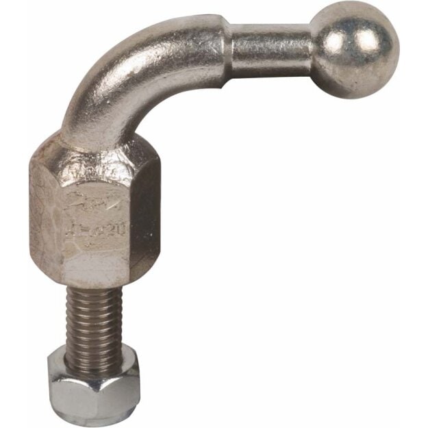 Dehn 757245 Kugelfestpunkt D 25mm 90° abgewinkelt mit Gewindebolzen und Mutter M12x45mm KFP 25 W90 M12 45SSM