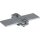 Dehn 284030 Flachbandhalter für Fl 30mm St/tZn mit Langloch 6,5x16mm FBH ZS 30 B6.5X16 STTZN
