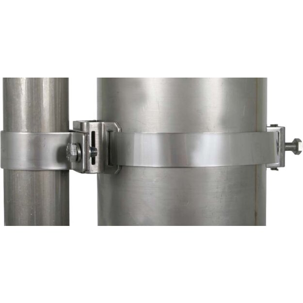 Dehn 105360 Befestigungsschelle für Rohre D 50mm mit Spannband D 90-300mm für DEHNiso-Combi BS D50 SB50.300 V2A