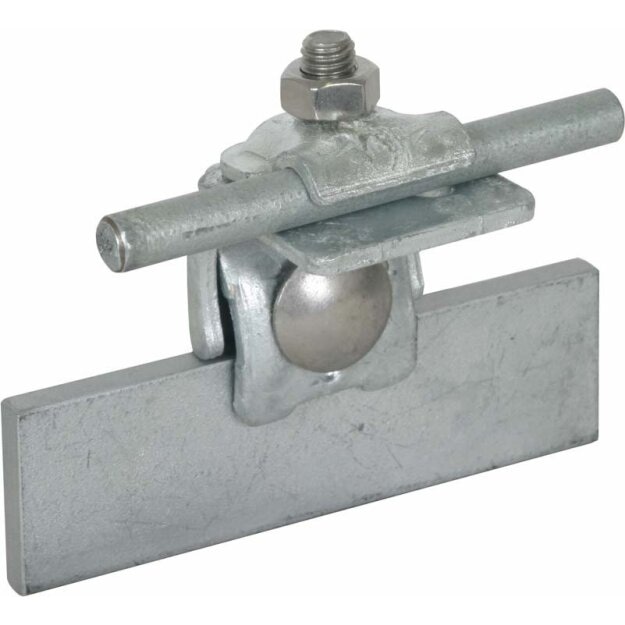 Dehn 365050 Falzklemme St/tZn Klemmbereich 0,7-8mm gewinkelt mit Klemmbock für Rd 6-10mm FK KB 6.10 KBF0.7 8 W STTZN