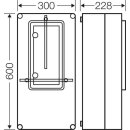 Hensel Mi2413 Mi-Zählergehäuse, 300x600x228mm...