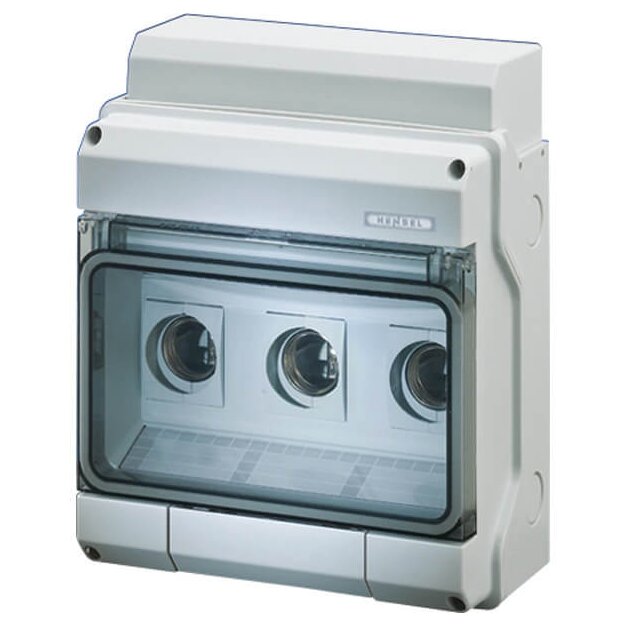 Hensel KV9325 KV-Sicherungsgehäuse 3x25 A, Diazed (D II), E 27